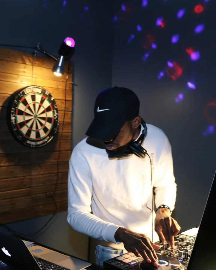 The DJ keeping the evening going